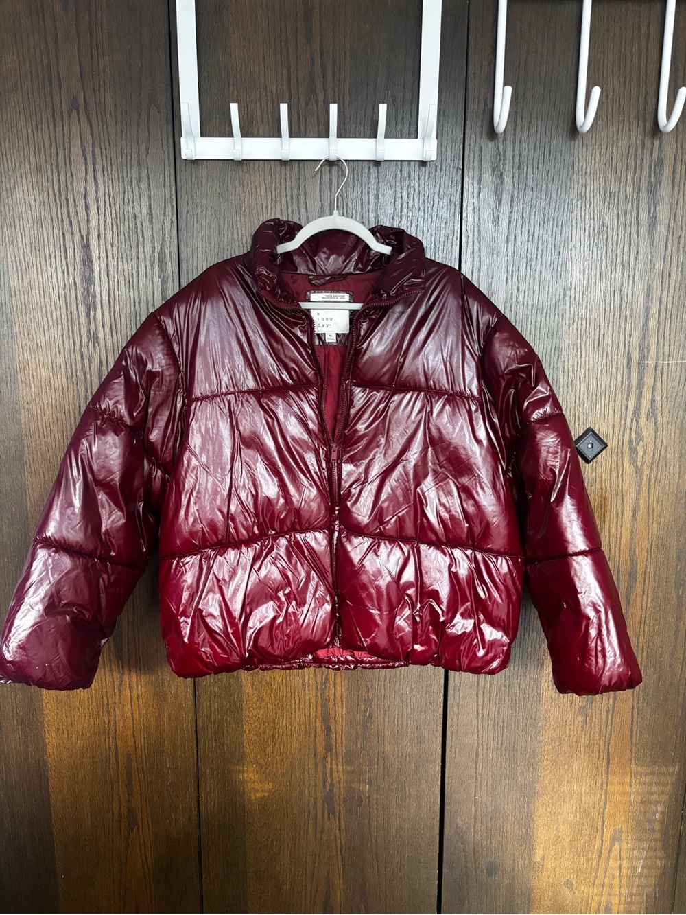 Ruby Red Puffer Jacket | water resistant | Perfect for fall and warm winters